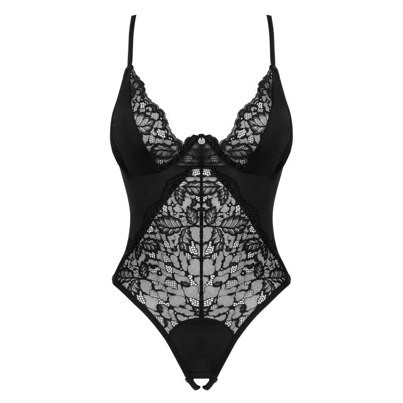 Obsessive - Bellastia Crotchless Teddy Black M/L 1