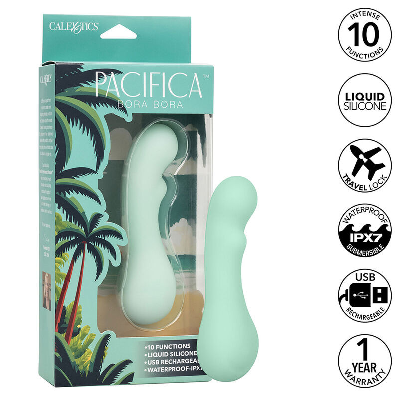 Calexotics - pacifica bora bora estimulator g spot 10 vibrations aqua