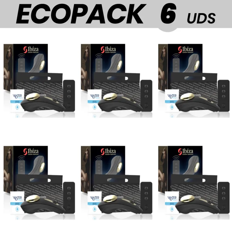 Ecopack6 Units - Ibiza Silicone Pantie Vibrator Remote Control