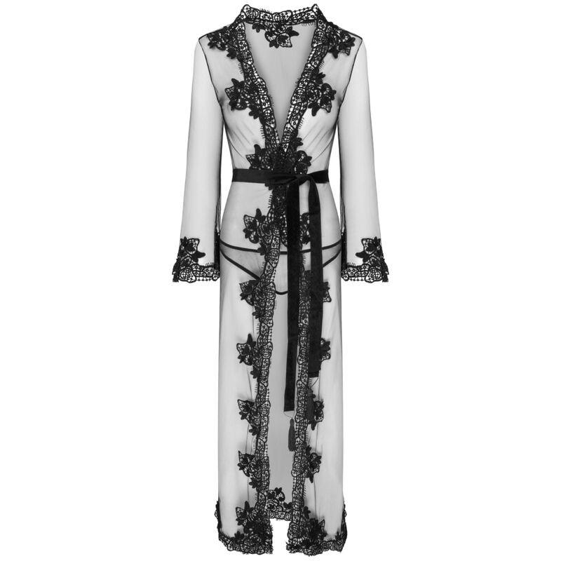 Livco Corsetti Fashion - Nokina Lc Xg055 Dressin G Gown + Panty Black One Size 2