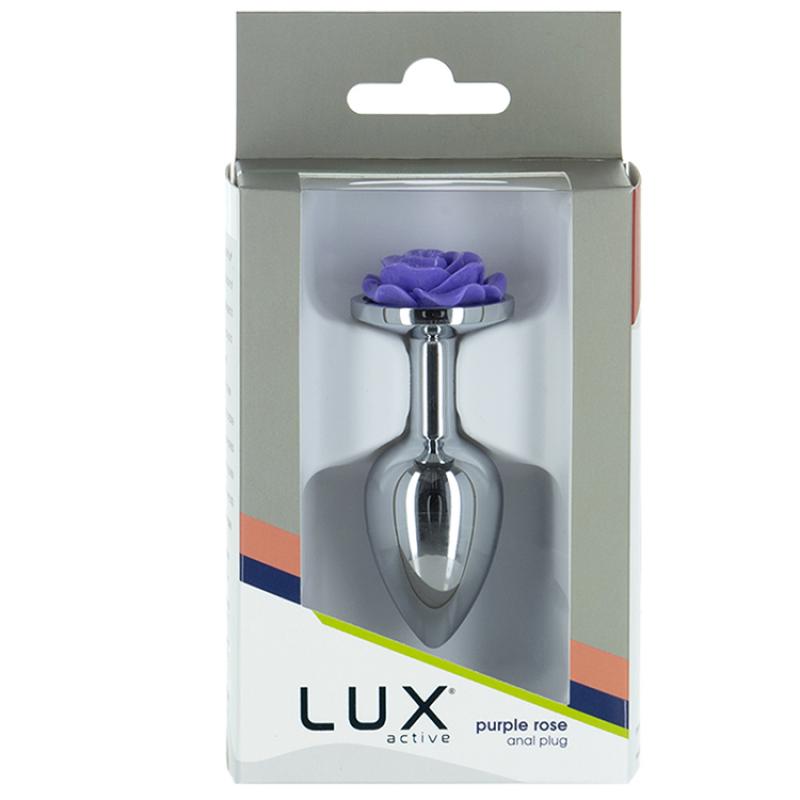 Lux Active - Metal Butt Plug Purple Rose