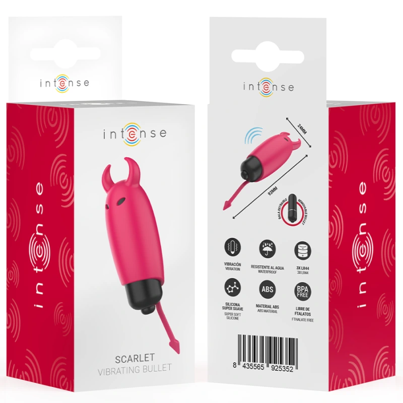 Intense - scarlet vibrating bullet red demon 9.3 x 2.4 cm 6