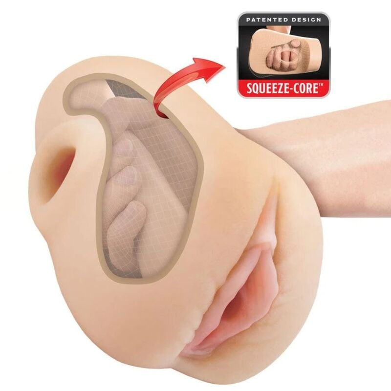 Pdx plus - realistic vagina pussy pounder squeeze stroker 18 cm 6