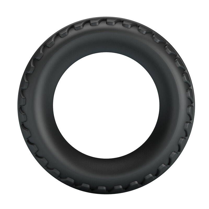 Crazy bull - merritt textured silicone cock ring black 2