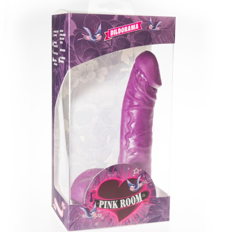 Pink room - eban realistic dildo purple 19 cm 1