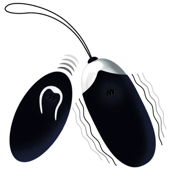 Intense Flippy Ii  Vibrating Egg With Remote Control Black 1