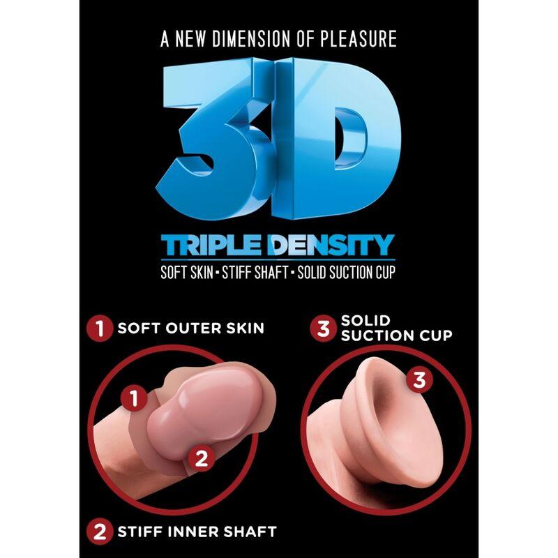 King Cock - Realistic Penis With Balls 3d 24.8 Cm Light - Realistický Pripínací Penis 6