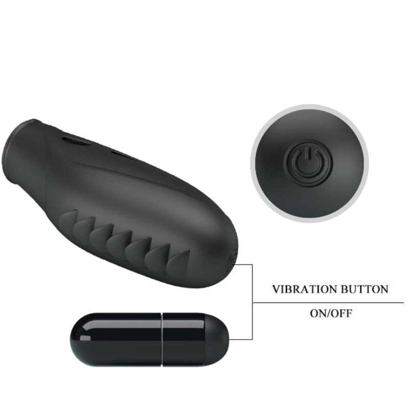Pretty love - gilo silicone finger vibrator black 4
