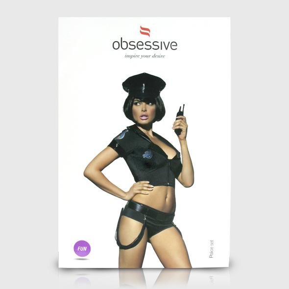 Obsessive - Police Set Costume Black