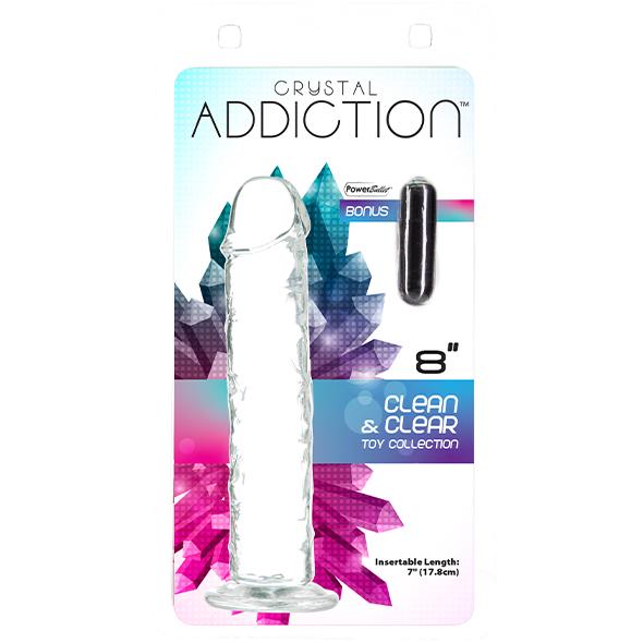 Addiction - Crystal Addiction 20 Cm Vertical Clear Tpe 10