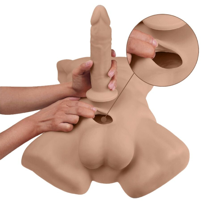 Silexd - apollo l realistic male torso caramel 2