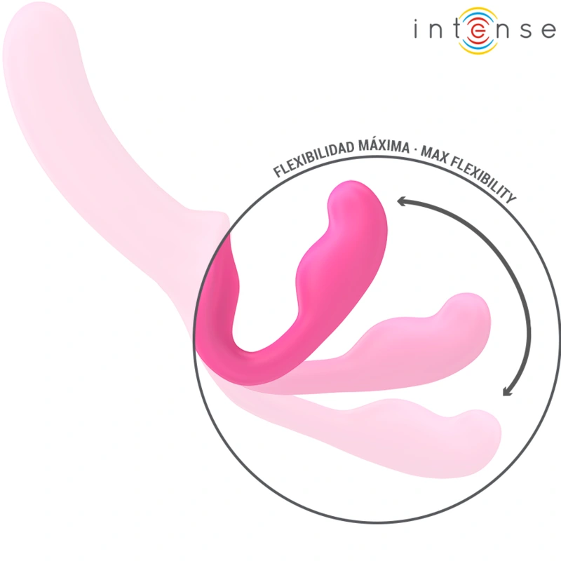 Intense - amy double vibrator 20 cm pink remote control 5