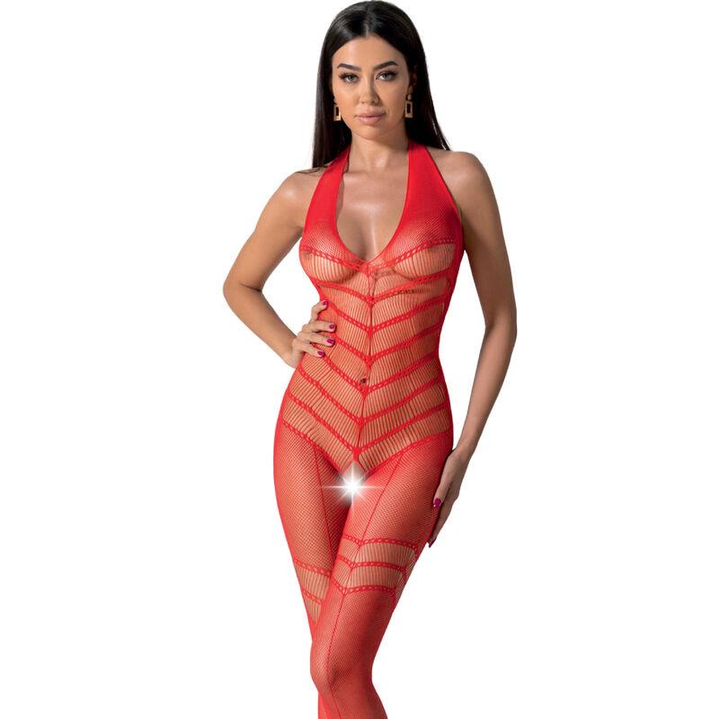 Passion - Bs100 Bodystocking Red One Size