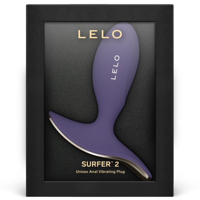 Lelo - surfer 2 unisex anal vibrating plug cyber purple 2