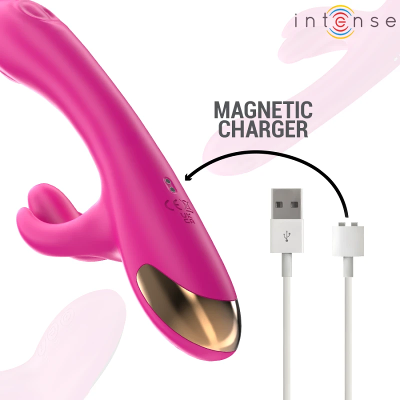 Intense - britney multifunction rabbit vibrator 23 cm pink 3