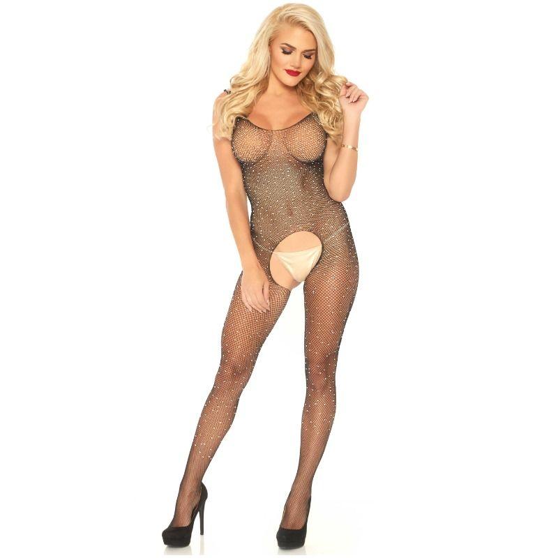Leg Avenue Fishnet Tank Bodystocking One Size 1