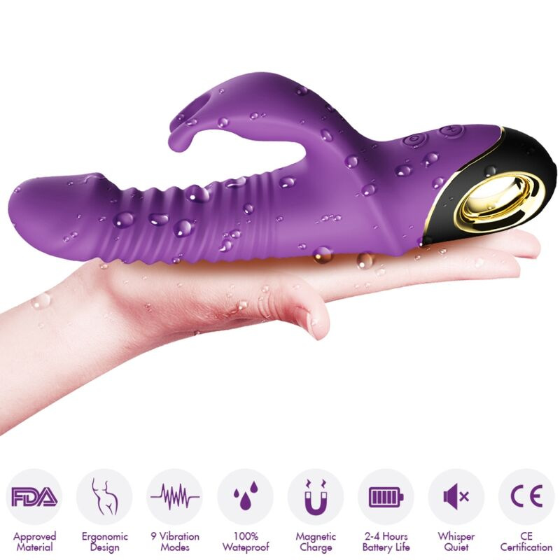Armony - zing dildo vibrator rabbit purple 3