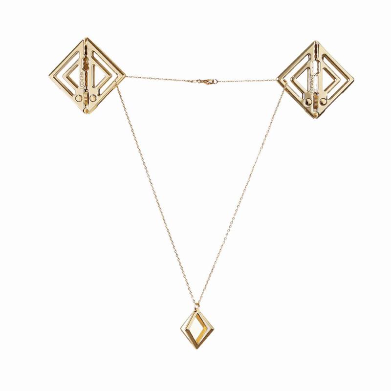 Lockink - Adjustable Nipple Clamps With Light Pendant Gold 9