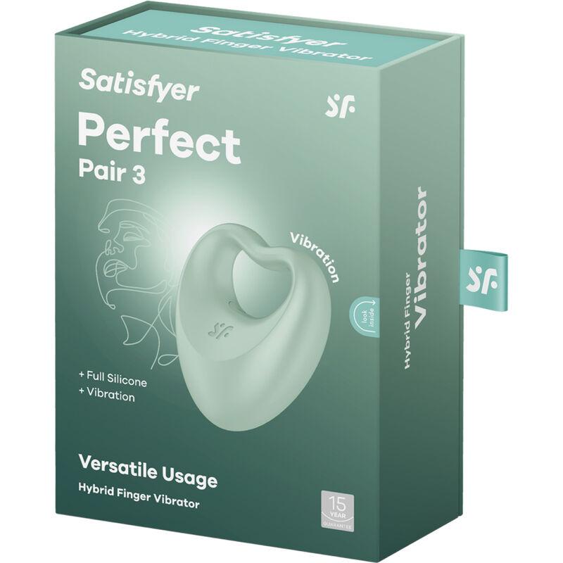 Satisfyer - Perfect Pair 3 Green - Vibračný Krúžok