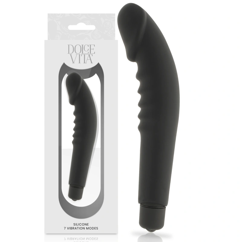 Dolce vita - realistic pleasure black silicone