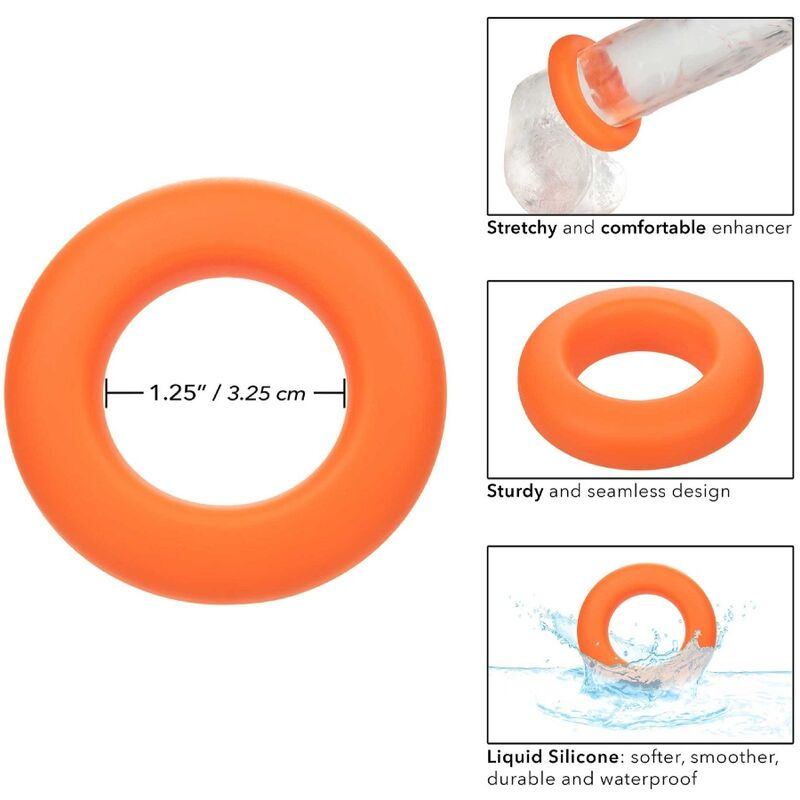 Calexotics - alpha prolong large ring orange 8