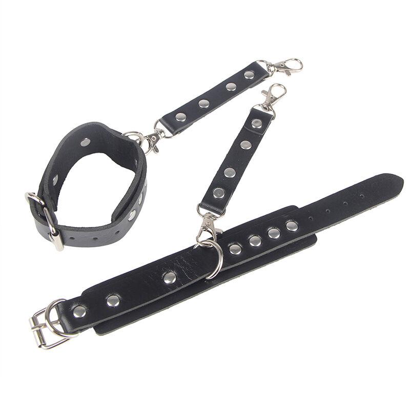 Subblime - 953690 handcuffs with bondage belt black one size 8