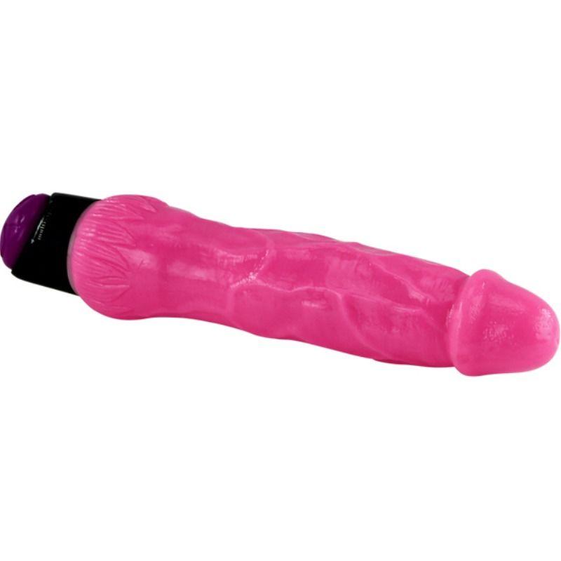 Colorful Sex Realistic Vibrator Pink 24 Cm 6
