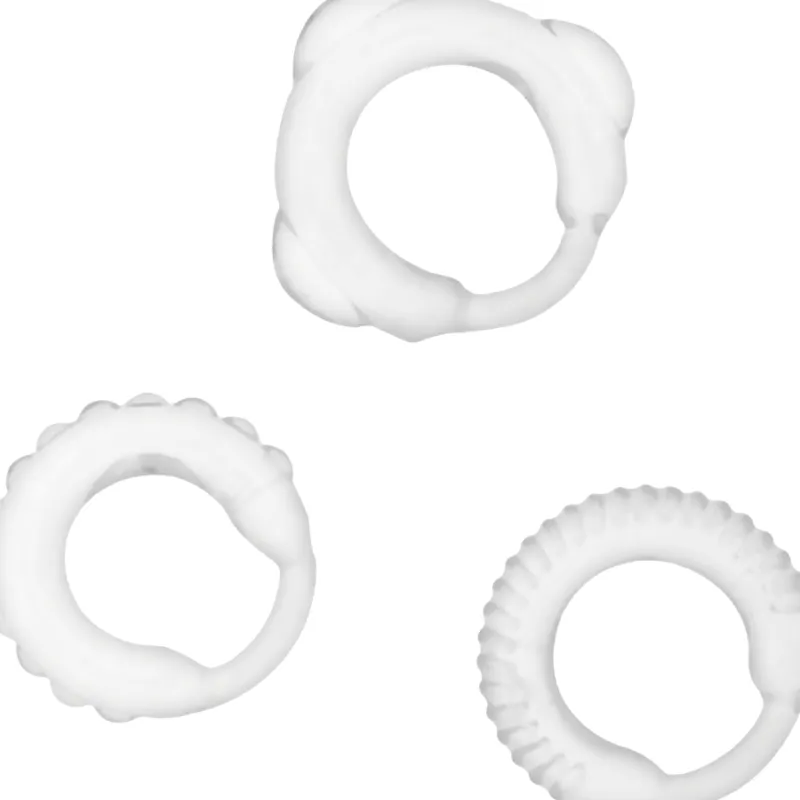 Addicted Toys  C-Ring Set Clear - Krúžky Na Penis
