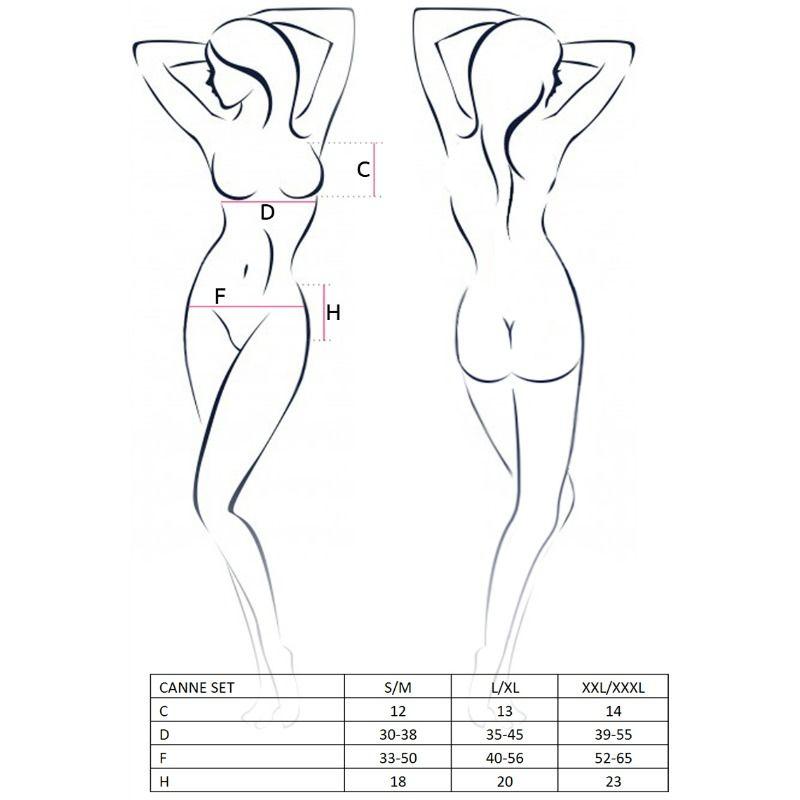 Passion Woman Canne Set Black Size L/Xl 2