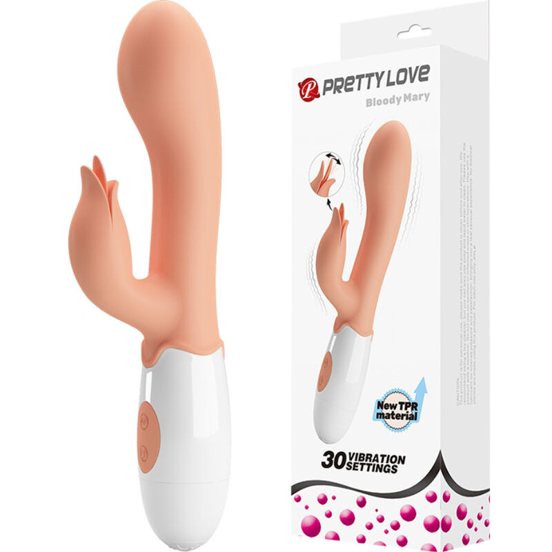 Pretty love - bloody mary vibrator with stimulator 7