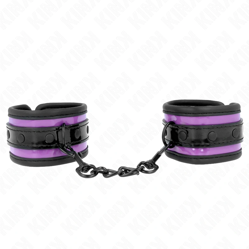 Kink - neoprene wrist restraints light purple ajustable 21-28 cm x 5 cm 3