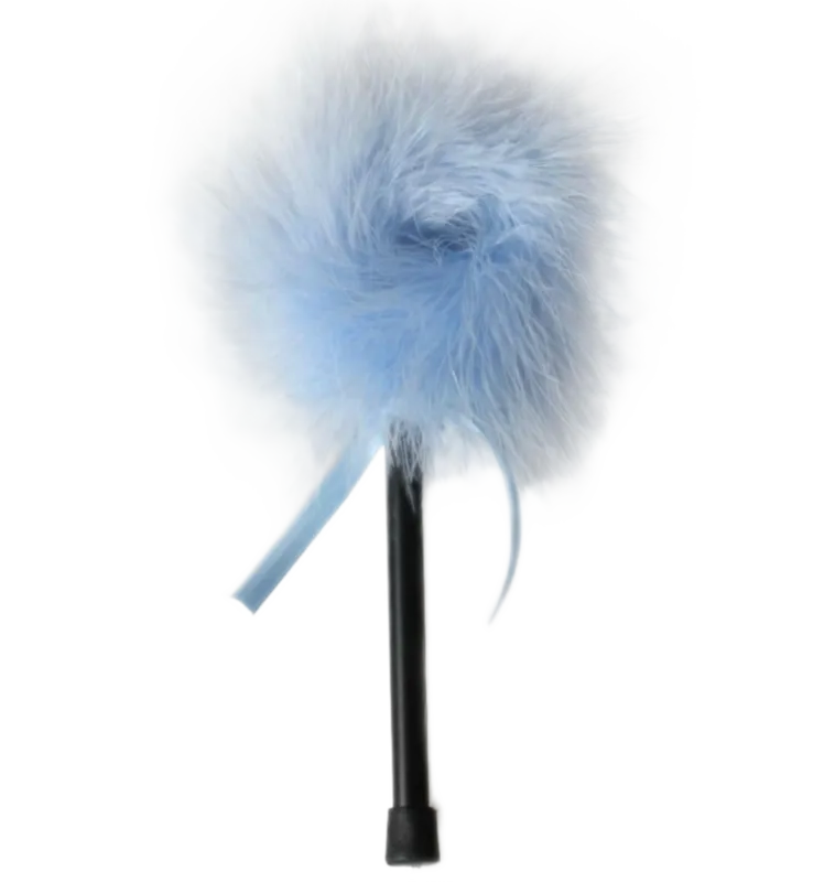 Secretplay Light Blue Marabou Duster 2