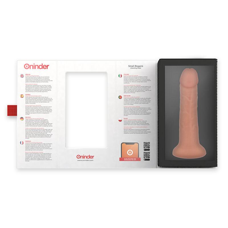 Oninder - Small Bogotá Vibrator Dildo 9 Speeds Natural 22 Cm -O- 4.5 Cm - Free App