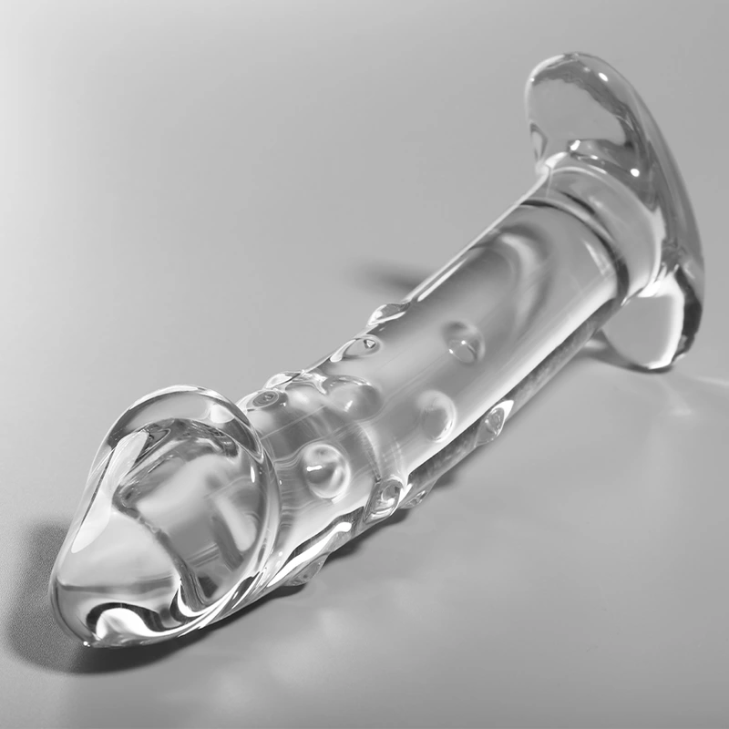 Nebula series by ibiza - model 19 dildo borosilicate glass clear 18.5 cm -o- 4 cm 1