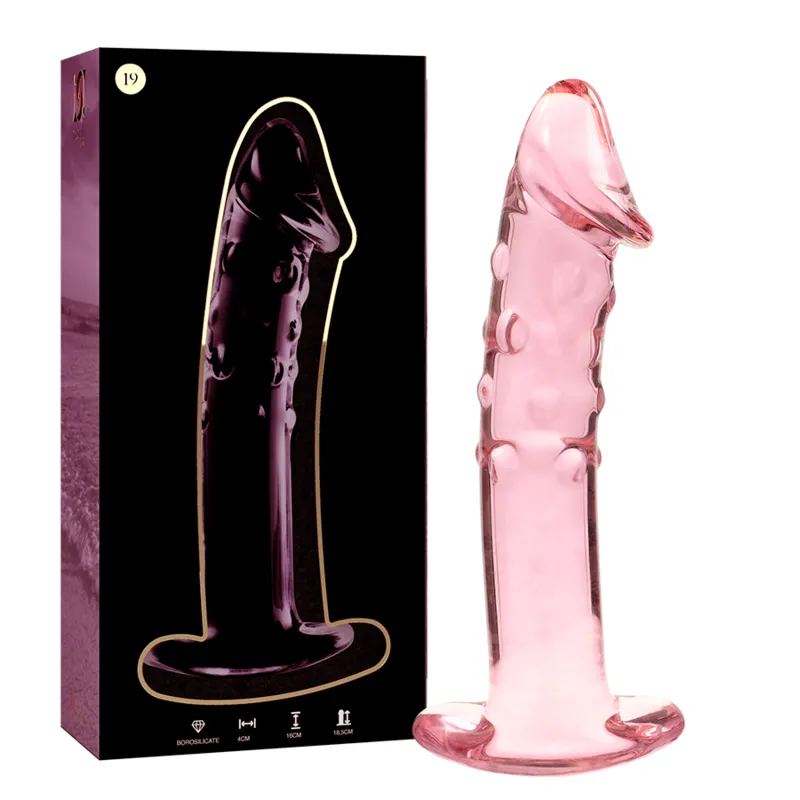 Nebula Series By Ibiza - Model 19 Dildo Borosilicate Glass 18.5 X 4 Cm Pink