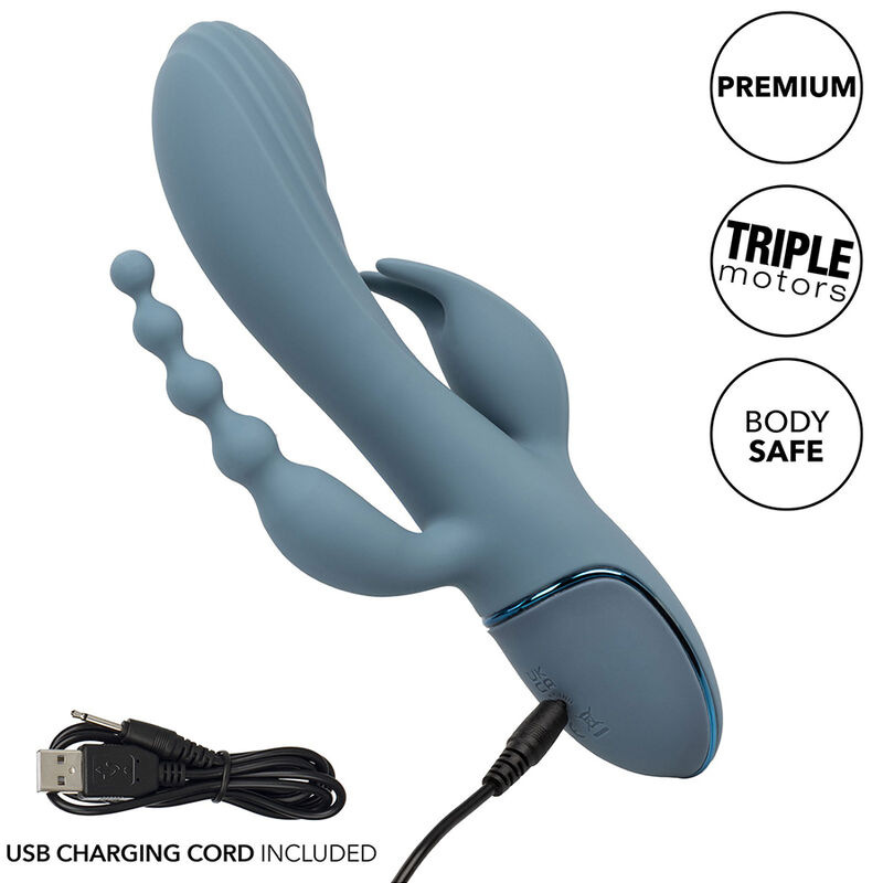 Calexotics - vibrator triple ecstasy grey 9