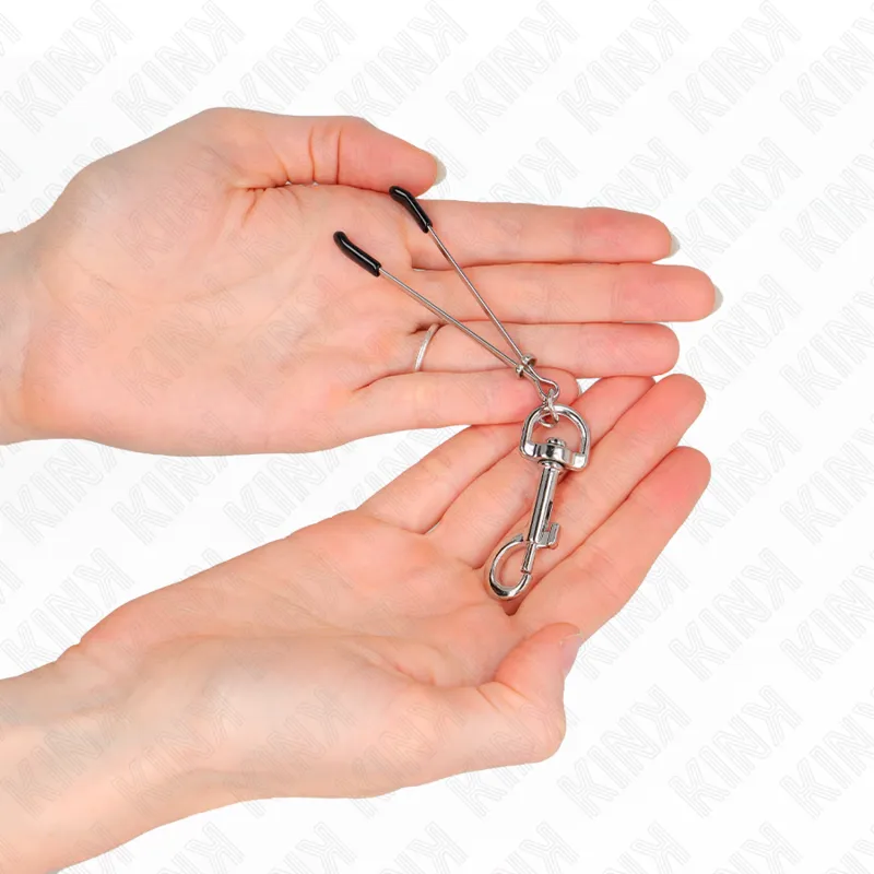 Kink - Thin Hook Nipple Clamp Silver 7 Cm 2