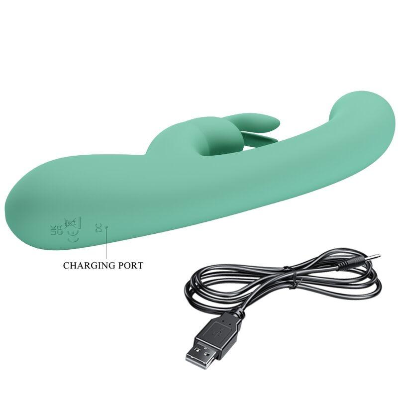 Pretty Love - Lamar Rabbit Vibrator & Green G-Spot