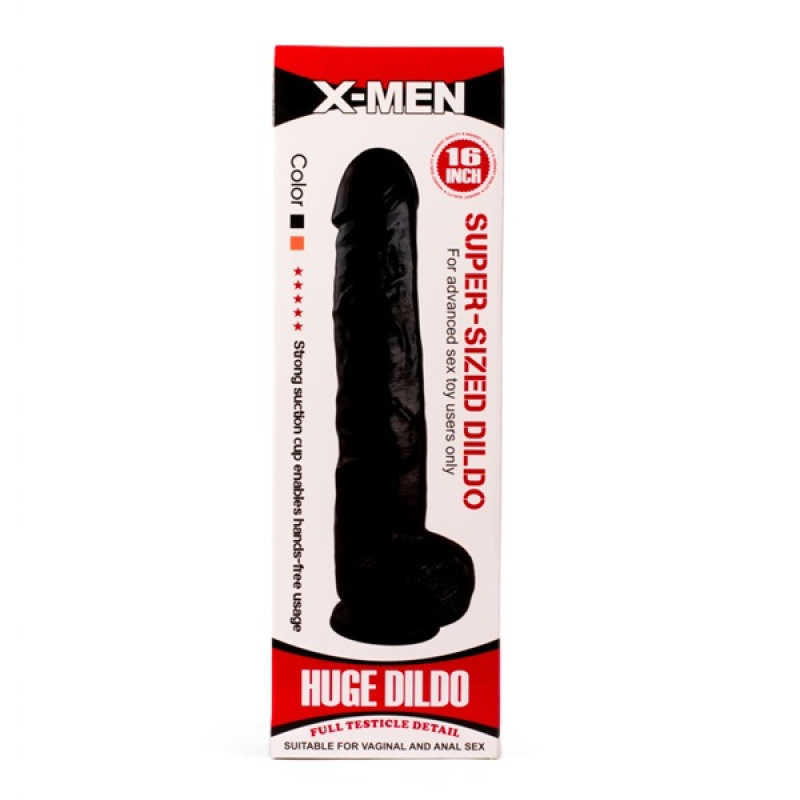 X-MEN 16" Super-Sized Dildo Black 1