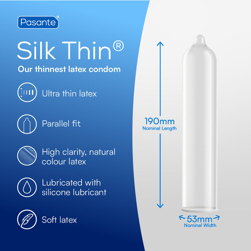 Pasante - SilkThin ultra tenké kondómy 12 ks 3