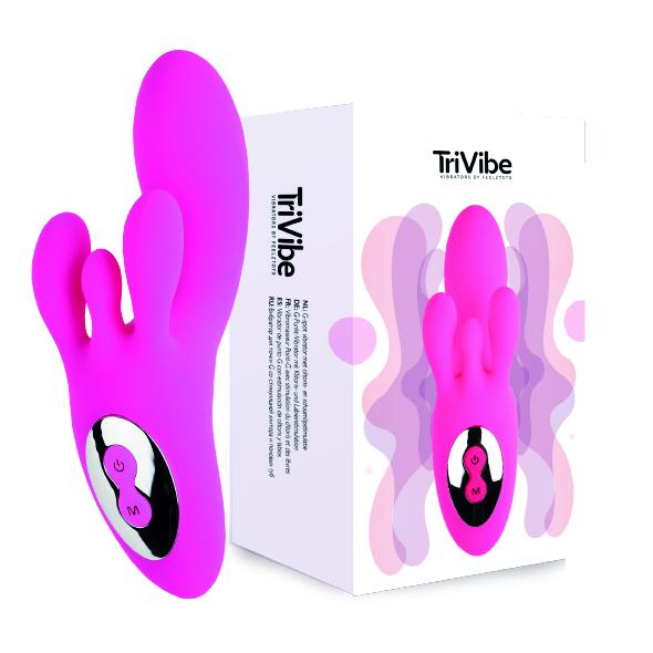 Feelztoys - Trivibe G-Spot Vibrator With Clitoral & Labia St