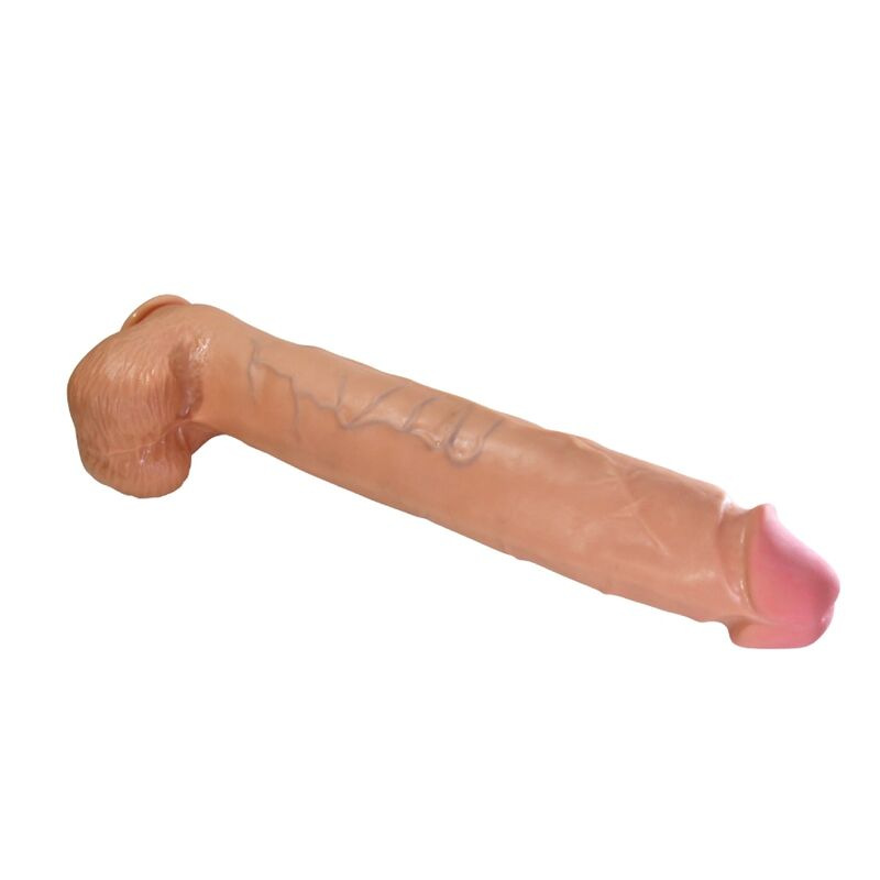 Pretty love - rael flexible realistic dildo with suction cup 40 cm -Ø- 6 cm brown 1