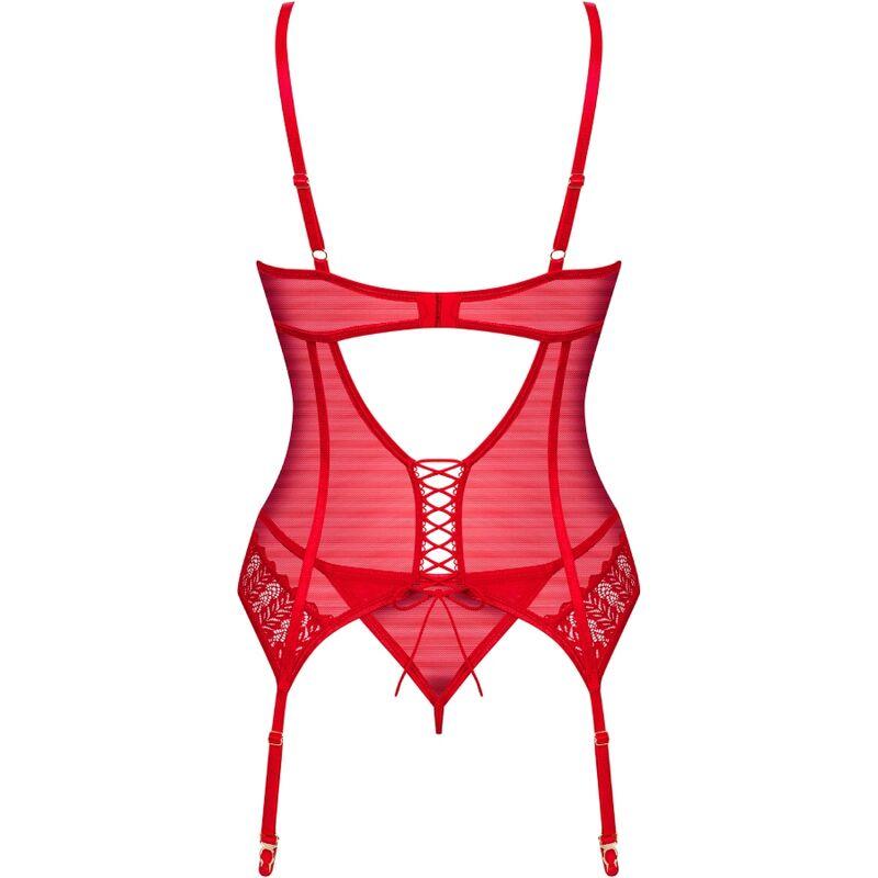 Obsessive - Ingridia Corset & Thong Red  Xs/S