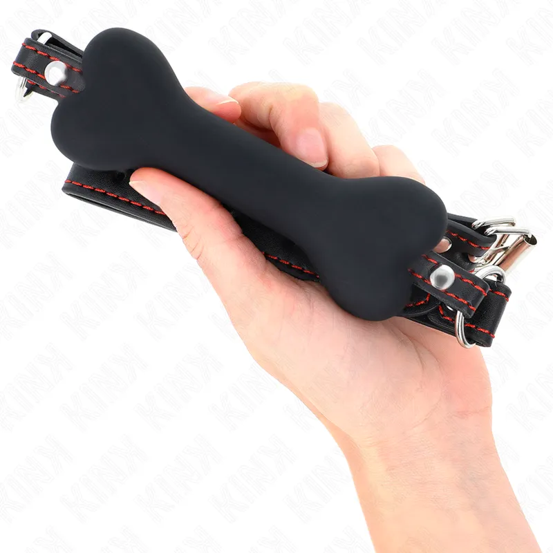 Kink - Black Bone 12 Cm Gag 63 X 2 Cm 3