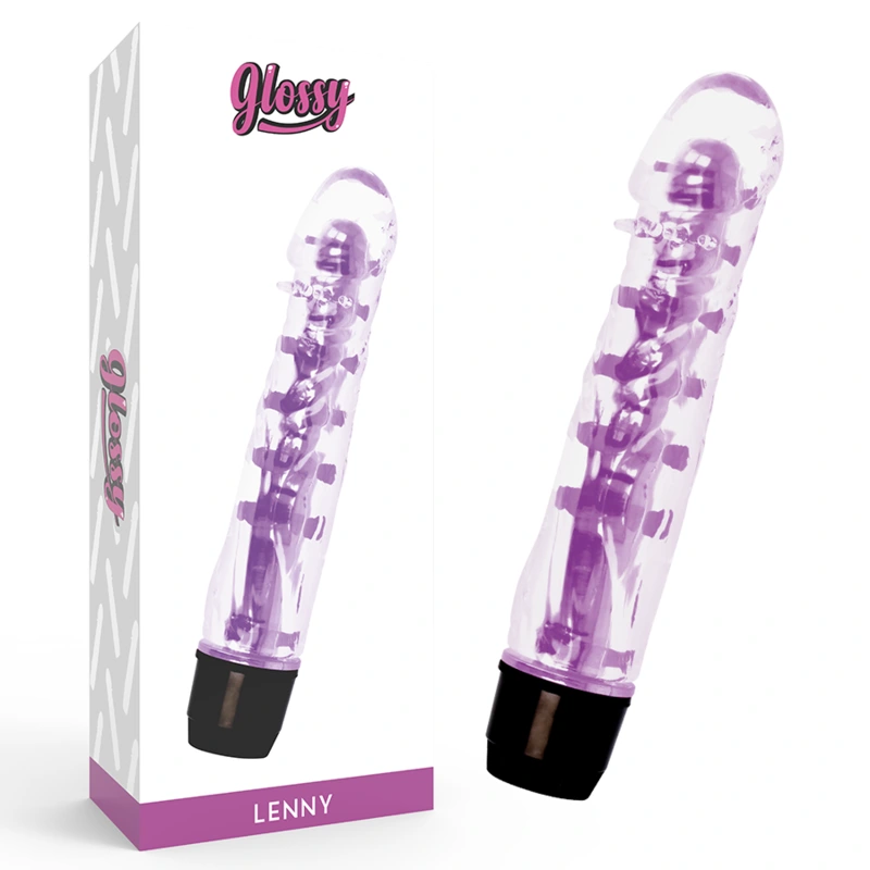 Glossy - lenny vibrator purple