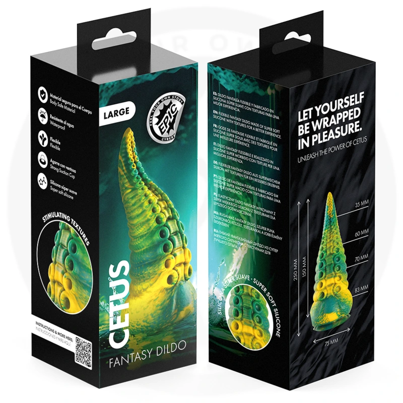 Epic - cetus green tentacle dildo large size 9