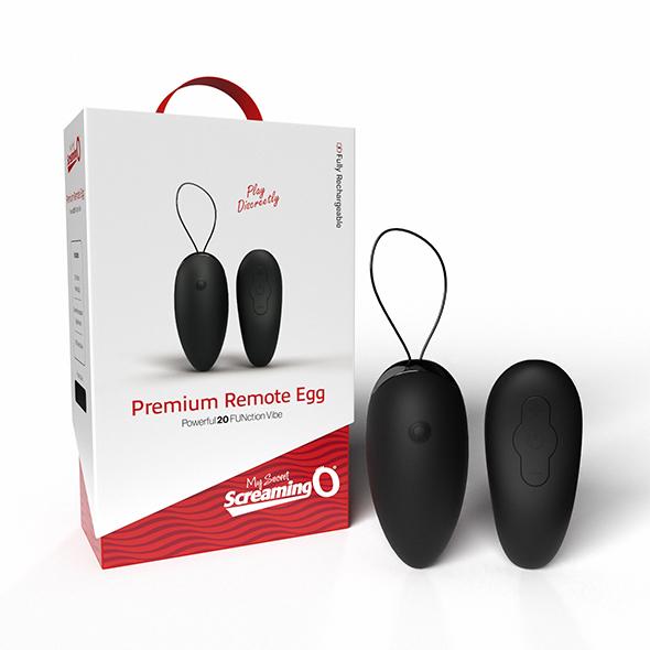 The Screaming O - Premium Remote Egg Black