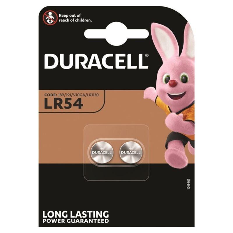 Duracell Alkaline Button Battery Lr54 Lr1130 Ag10 1,5v 2 Uni