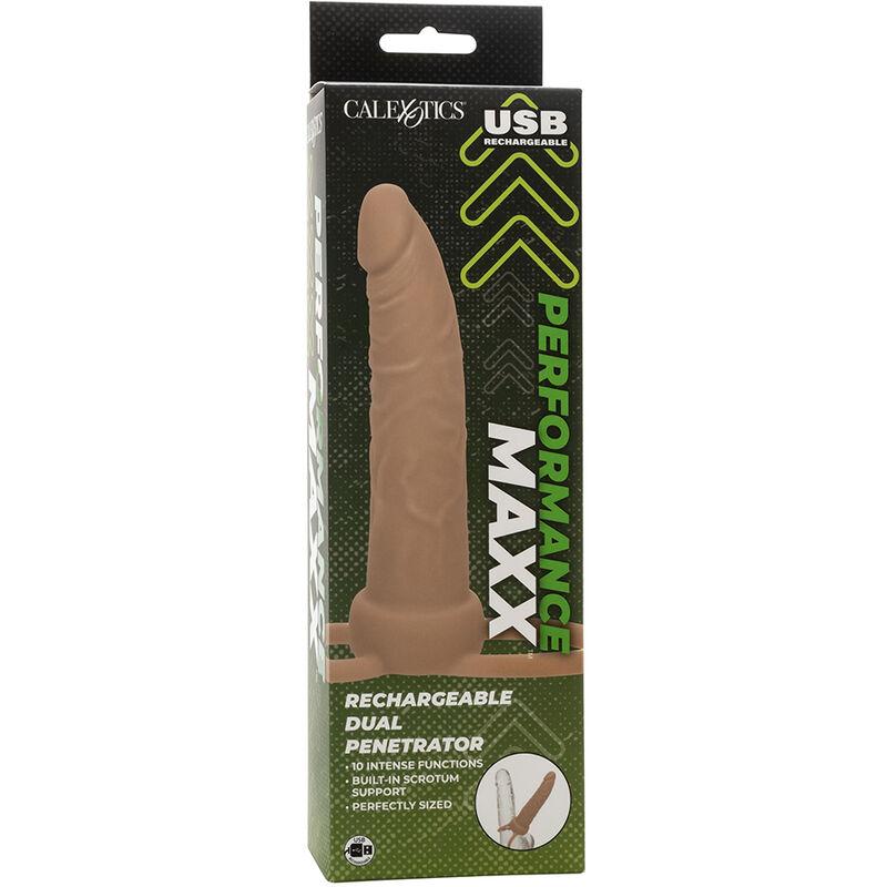 Calexotics - Performance Maxx Rechargable Dual Penetrator Light Skin