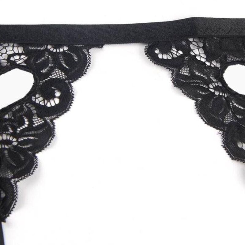 Subblime Three Pieces Set Bra+ Garter Belt + Thong L/Xl 3